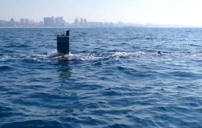 Autonomous submarine gathering intelligence in littoral waters