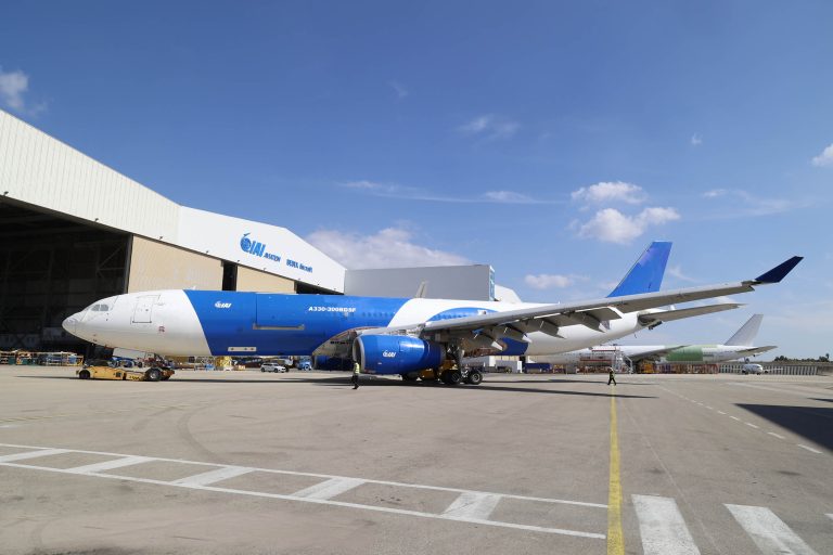 IAI Marks Major Milestone as Airbus A330-300 Passenger-to-Freighter Conversion Comes Off Jacks